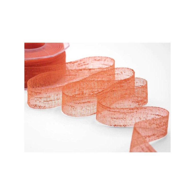 NASTRO VELETTA mm20x25mt COL.41 ARANCIO PESCA