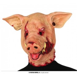 MASCHERA MAIALE TERRORE PVC