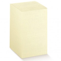 SCATOLA ASTUCCIO SETA AVORIO 8x8x15cm 10pz