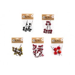 DECORAZIONI FRUTTA MISTA 3cm ASSORTITE IN BUSTA 5 ASS.