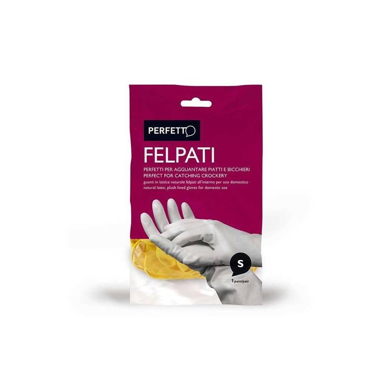 GUANTI FELPATI GIALLI PERFETTO MIS.S