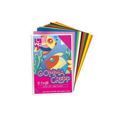 GOMMA EVA CREPP COLOR 30x50cm ASS.TI 10pz