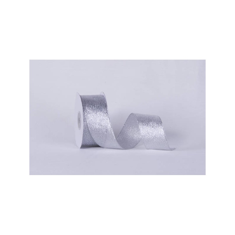 NASTRO RASETTO O/A mm40x25mt COL.101 ARGENTO