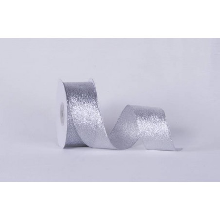 NASTRO RASETTO O/A mm40x25mt COL.101 ARGENTO