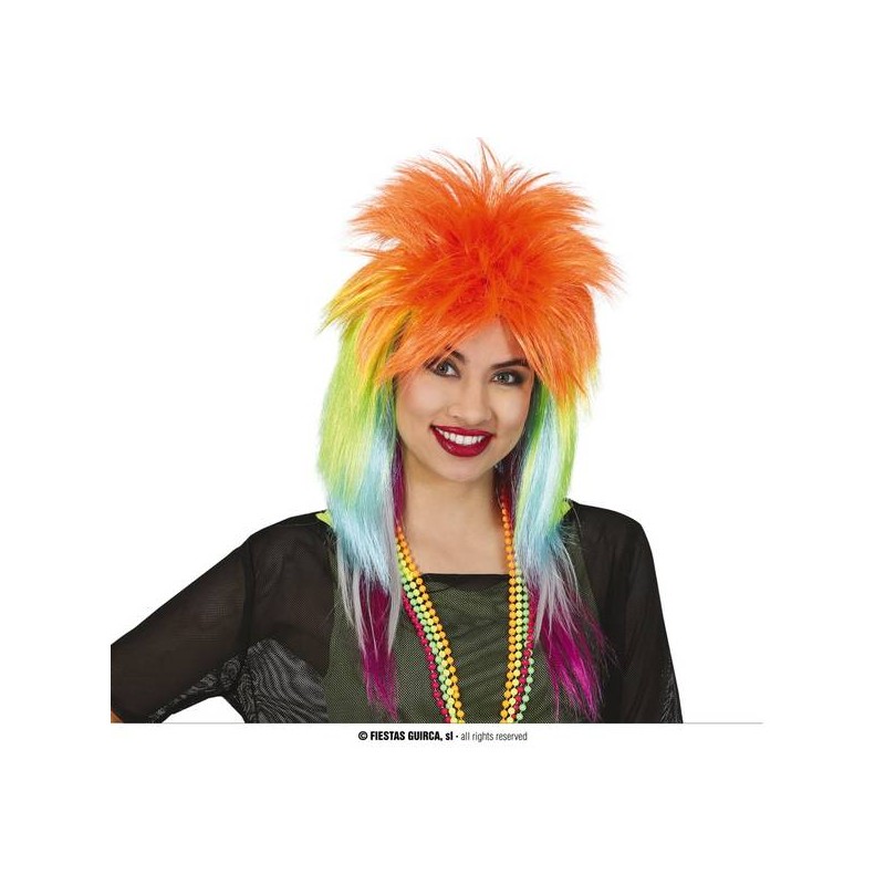 PARRUCCA ROCK MULTICOLORE