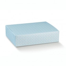 SCATOLA BOITE 35x28x8cm BLOOM AZZURRO
