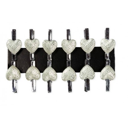 MOLLETTE C/CUORE BRILLANTE 12pz