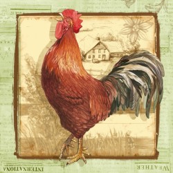 TOVAGLIOLI 33X33 3 VELI CHICKEN GREEN 20pz