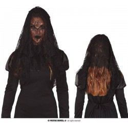 MANTIGLIA SCIALLE IN PIZZO NERO