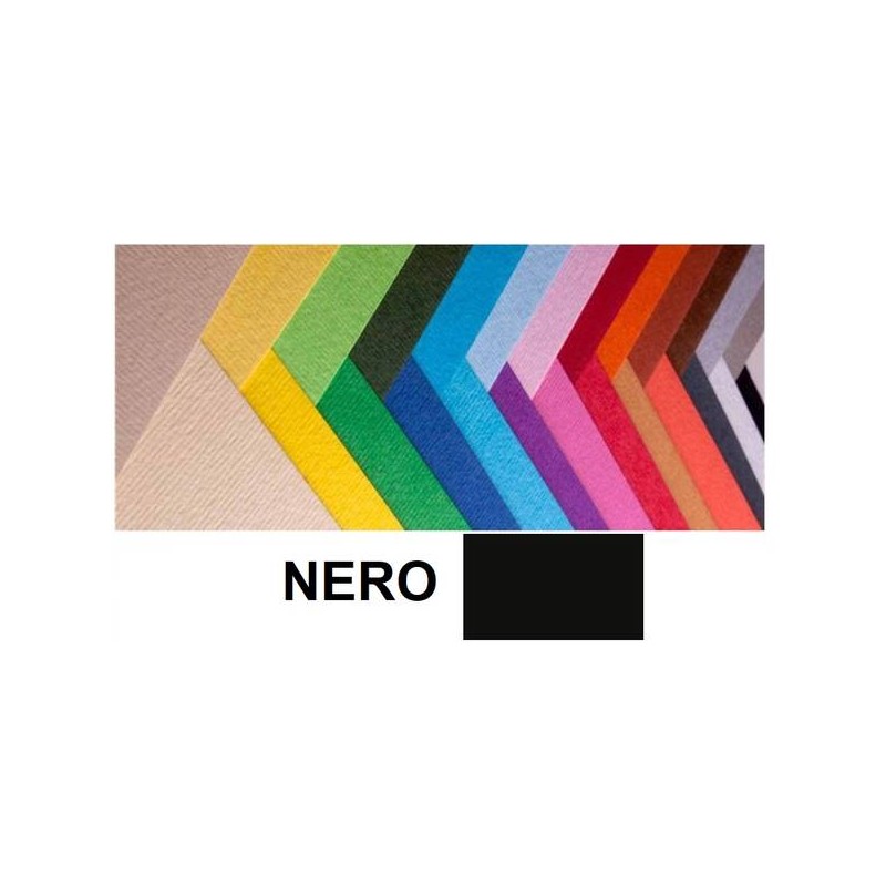 CARTONCINO BRISTOL 50x70cm 200gr NERO FABRIANO