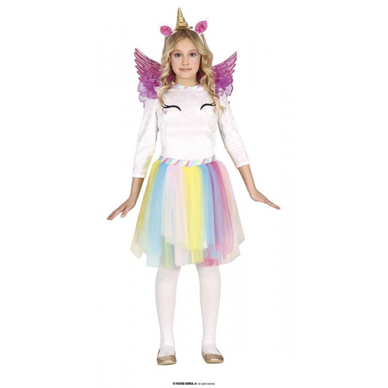 COSTUME UNICORNO ARCOBALENO 5 - 6 ANNI