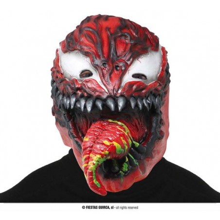 MASCHERA VILLANO VELENO ROSSO LATEX