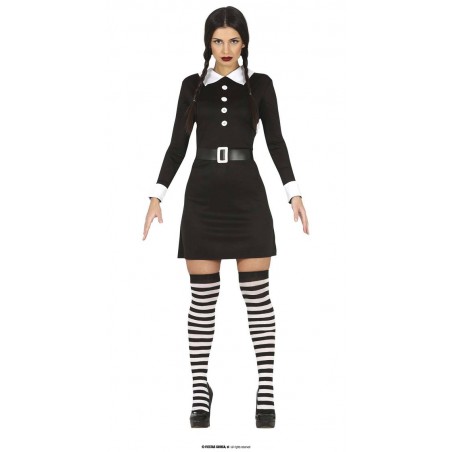 COSTUME DONNA GOTICA ABITO E CINTURA TG.S 36-38