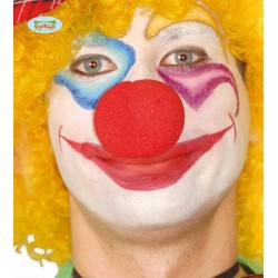 NASO CLOWN ROSSO IN GOMMAPIUMA ø5cm