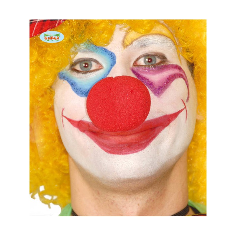 NASO CLOWN ROSSO IN GOMMAPIUMA ø5cm