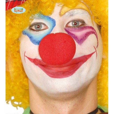 NASO CLOWN ROSSO IN GOMMAPIUMA ø5cm