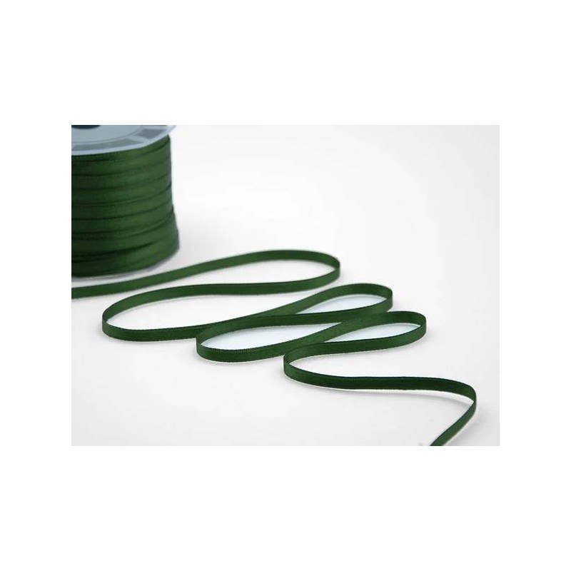NASTRO DOPPIO RASO mm6x100mt COL.633 VERDE INGLESE