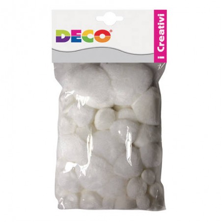 POMPONS BIANCHI BUSTA 40pz