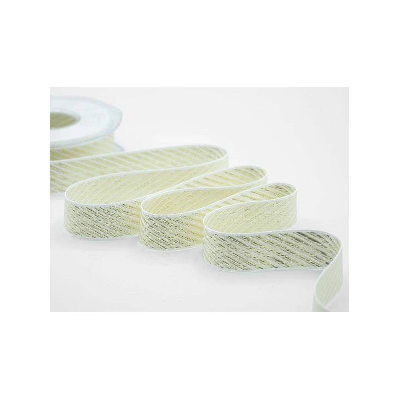 NASTRO SUGAR CANE mm25x20mt COLO.102 ORO BIANCO