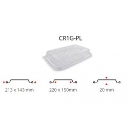 COPERCHI PET TEGLIA ALLUMINIO R1G-PL 100pz