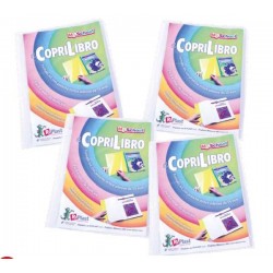 COPERTINA COPRI LIBRO FINGLASS 21x30cm ROSSO 3pz