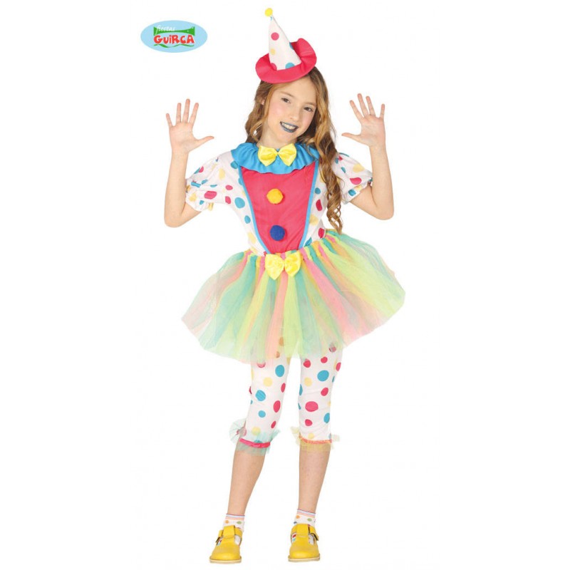COSTUME CLOWN BAMBINA 5/6 ANNI