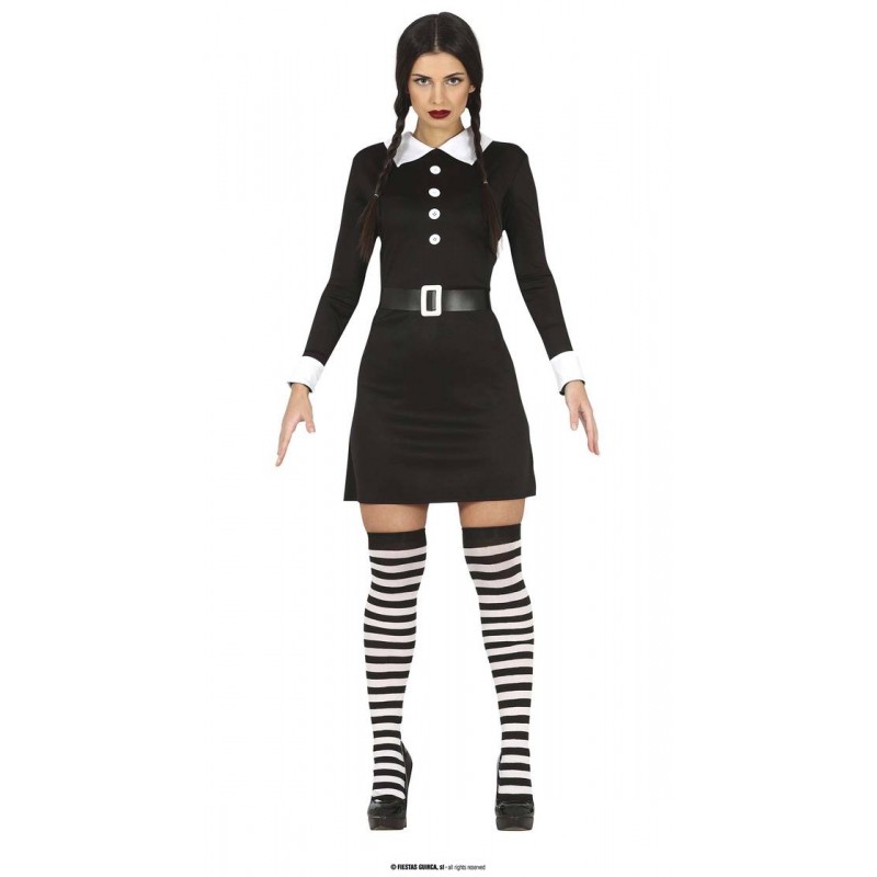 COSTUME DONNA GOTICA ABITO E CINTURA TG.M 38-40