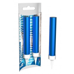 CANDELOTTI TORTA SATIN BLU 2pz