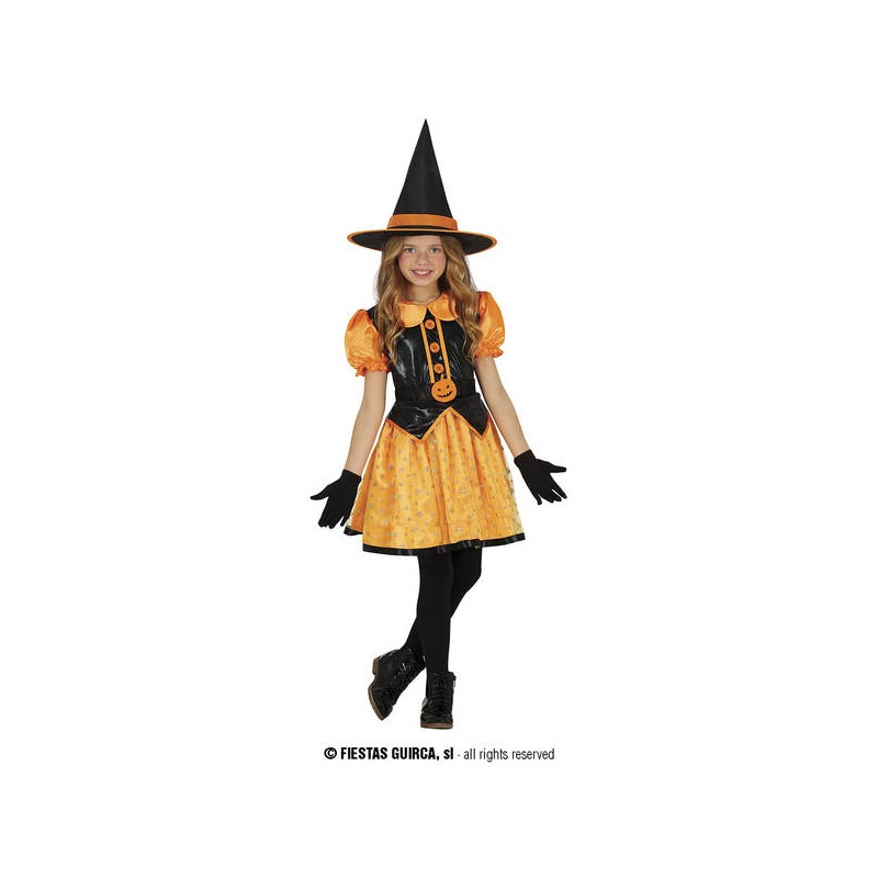 COSTUME GLITTER WITCH STREGA 5-6 anni