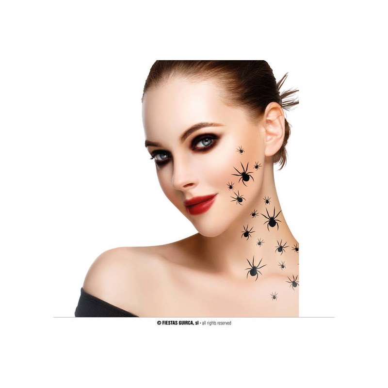 TATUAGGI RAGNI 16pz 2 FOGLI