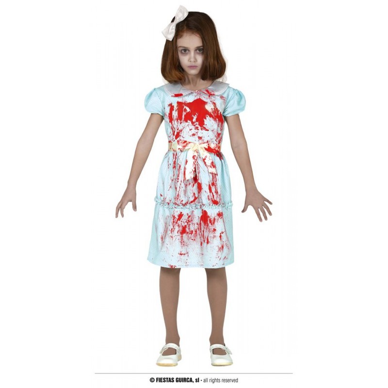 COSTUME BAMBINA FANTASMA 7-9 anni