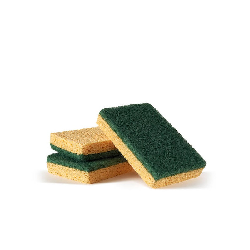 SPUGNA CELLULOSA+FIBRA ABRASIVA SORBY700 10pz