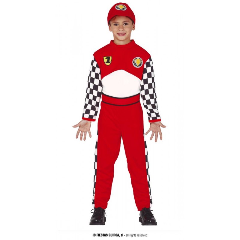 COSTUME PILOTA FORMULA UNO 10-12 ANNI