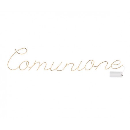 SCRITTA COMUNIONE LED 70x13,5cm