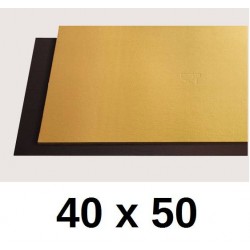 TAVOLETTE CARTONE 2400gr/mq ORO/NERO 40x50cm LISCE 10kg