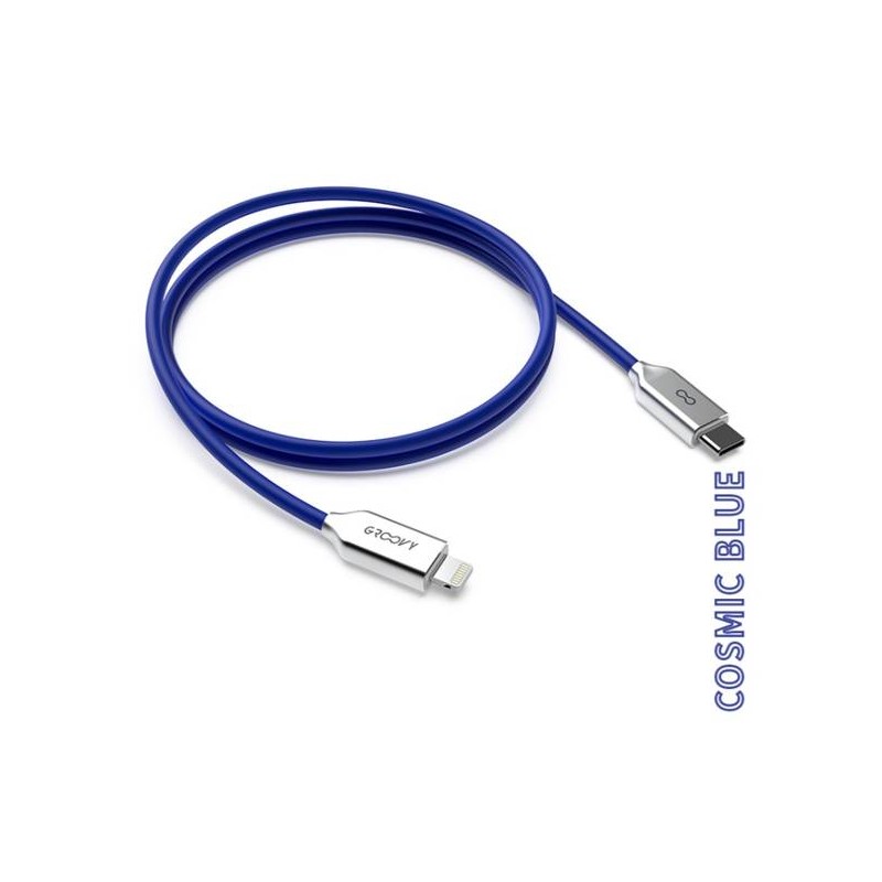 CAVO TYPE-C COLOR 1M 2A 40W GROOVY COSMIC BLU