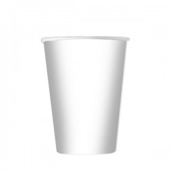 BICCHIERI 200cc ECOLOR BIODEGRADABILI BIANCO 25pz
