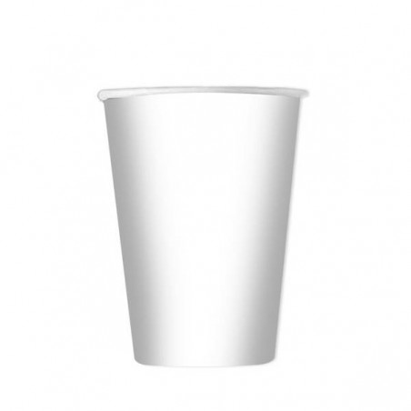 BICCHIERI 200cc ECOLOR BIODEGRADABILI BIANCO 25pz