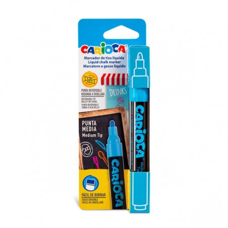 CARIOCA PENNARELLO GESSO LIQUIDO AZZURRO 1pz