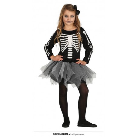 SCHELETRO TUTU BAMBINA 5-6 anni