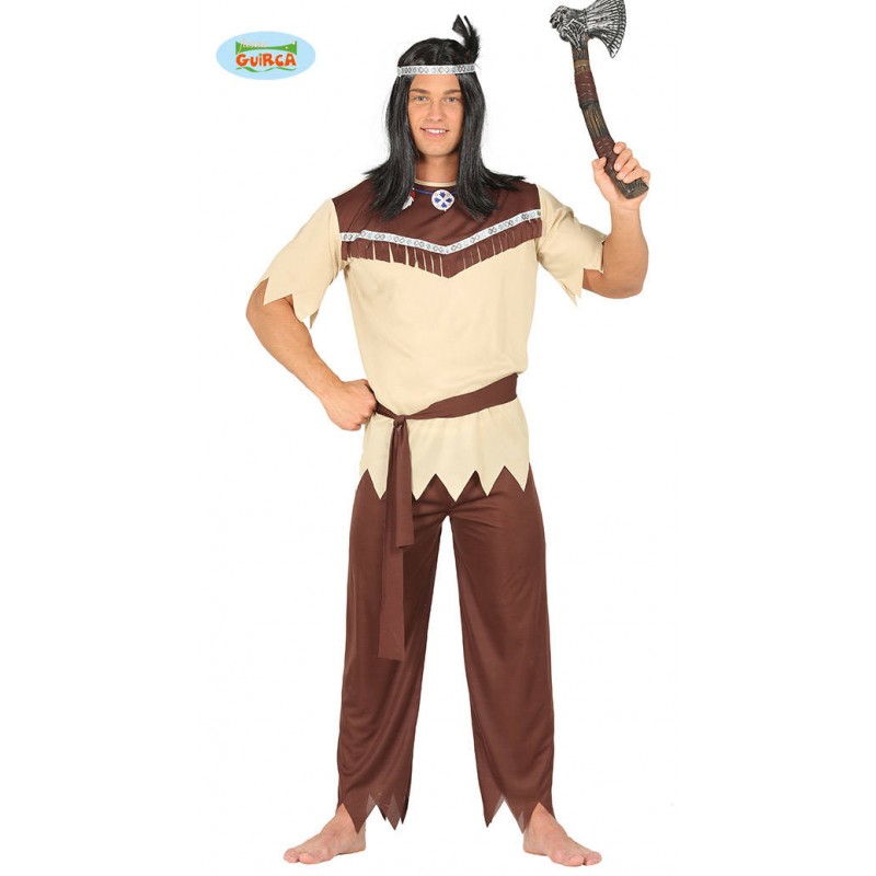 COSTUME INDIANO FASCIA MAGLIA CINTURA E PANTALONI TG.52-54