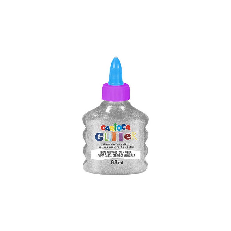 CARIOCA GLITTER GLUE SPARK 88ml ARGENTO