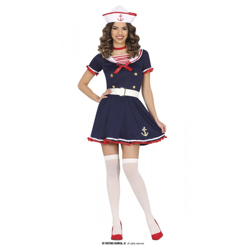 COSTUME MARINARETTA VESTITO CINTURA E CAPPELLO TG.42-44