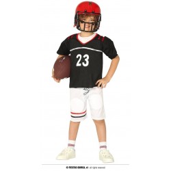 COSTUME QUARTERBACK T-SHIRT CON SPALLINE E PANTALONI 10-12 anni