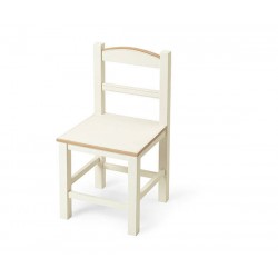 SEDIA LEGNO BIANCA 29x28,5x55cm