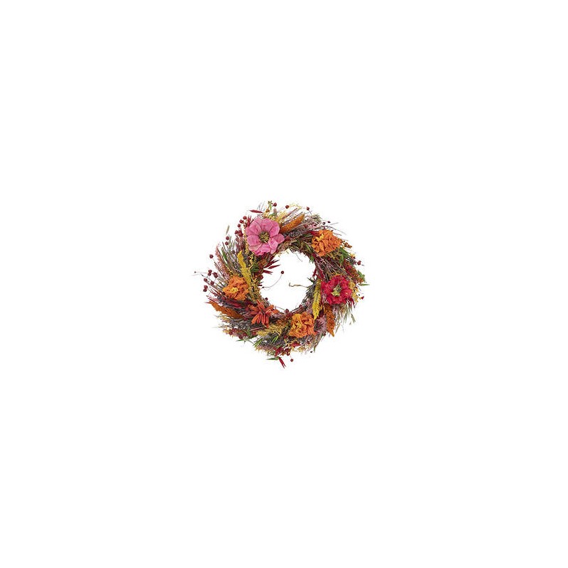 CORONA FIORI SECCHI 25cm PINK