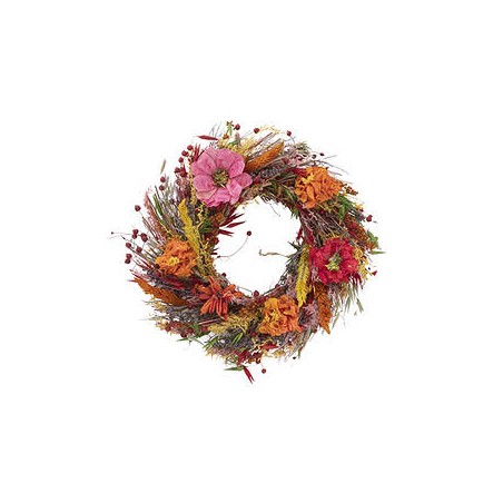 CORONA FIORI SECCHI 25cm PINK