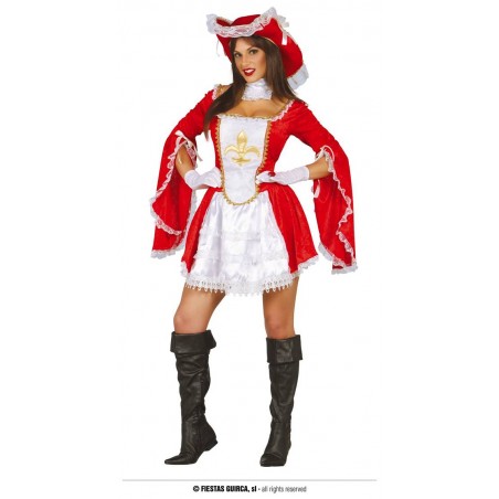 COSTUME MOSCHETTIERE DONNA TG.L