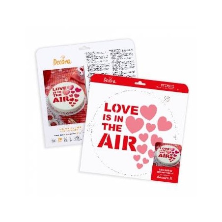 STENCIL LOVE IS IN THE AIR ø25cm