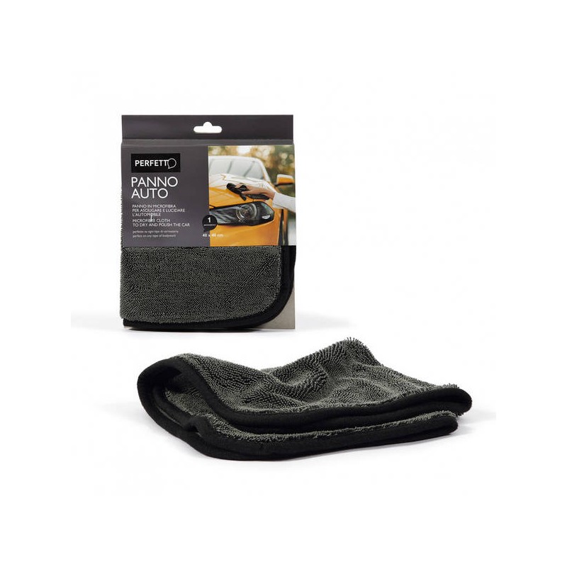 PANNO AUTO IN MICROFIBRA 40x40 ZUCCA/GRIGIO PERFETTO